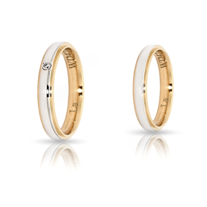 Coppia di Fedi Mimosa