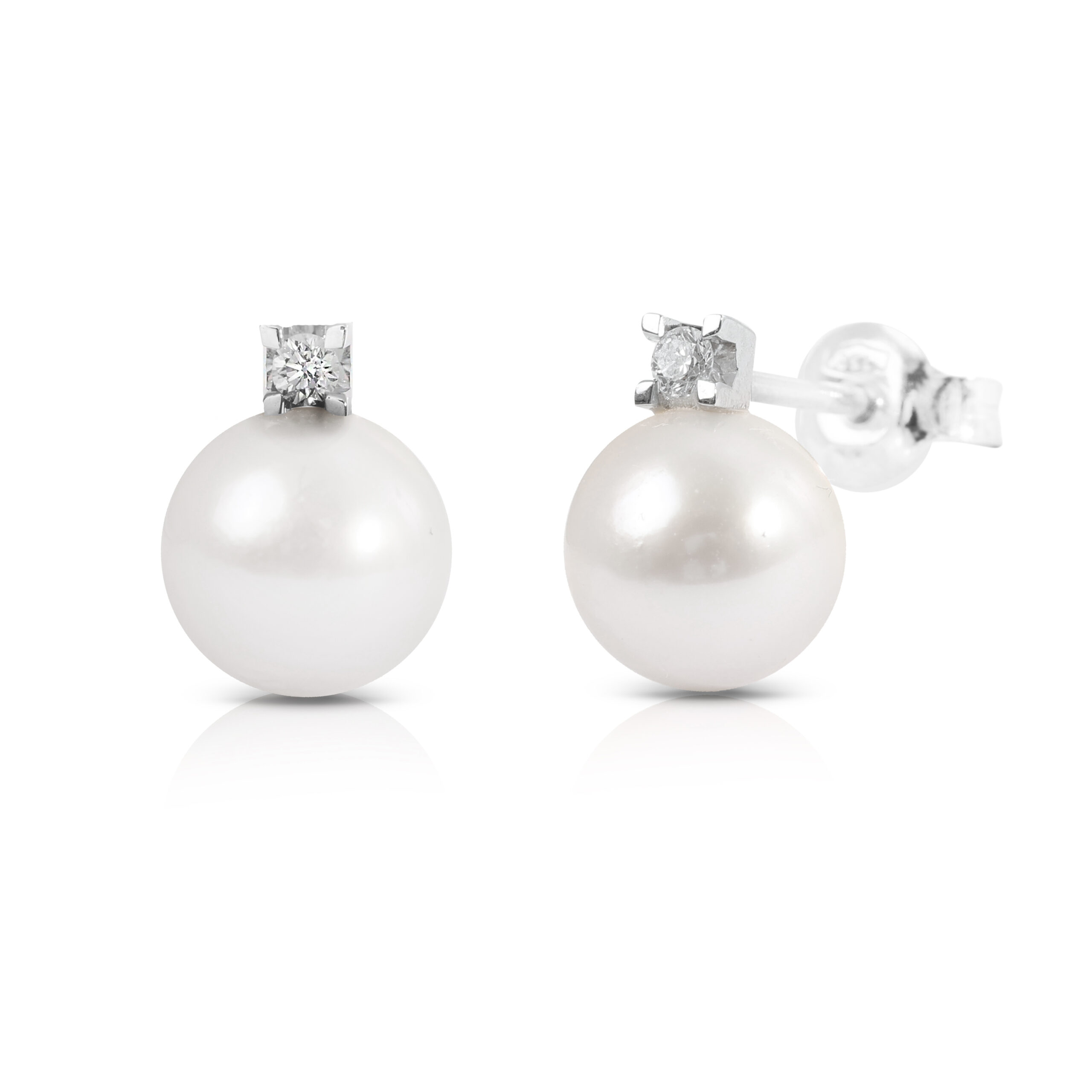 Orecchini Perle con Diamanti
