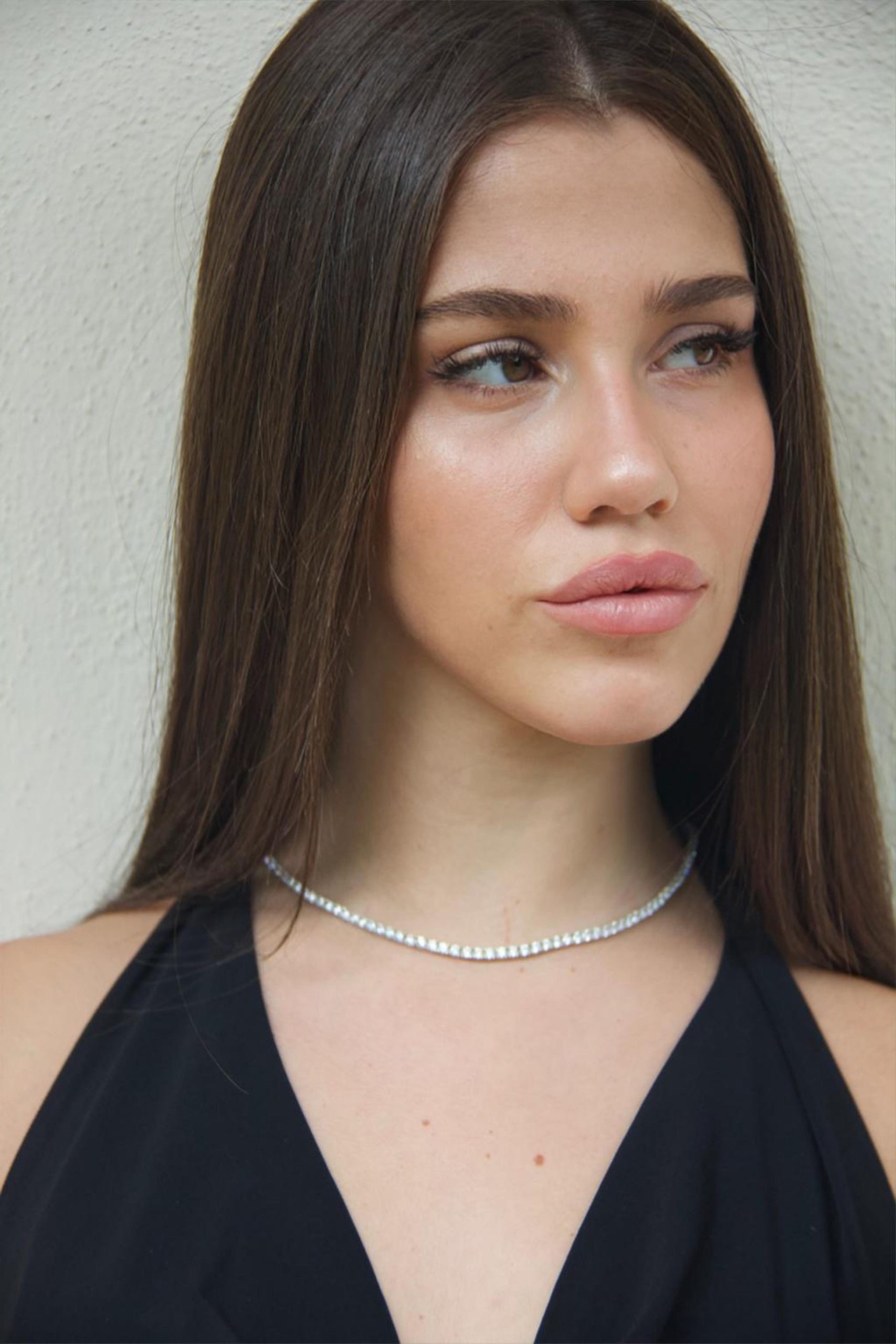 Collana Castoniera Tennis Argento - immagine 3