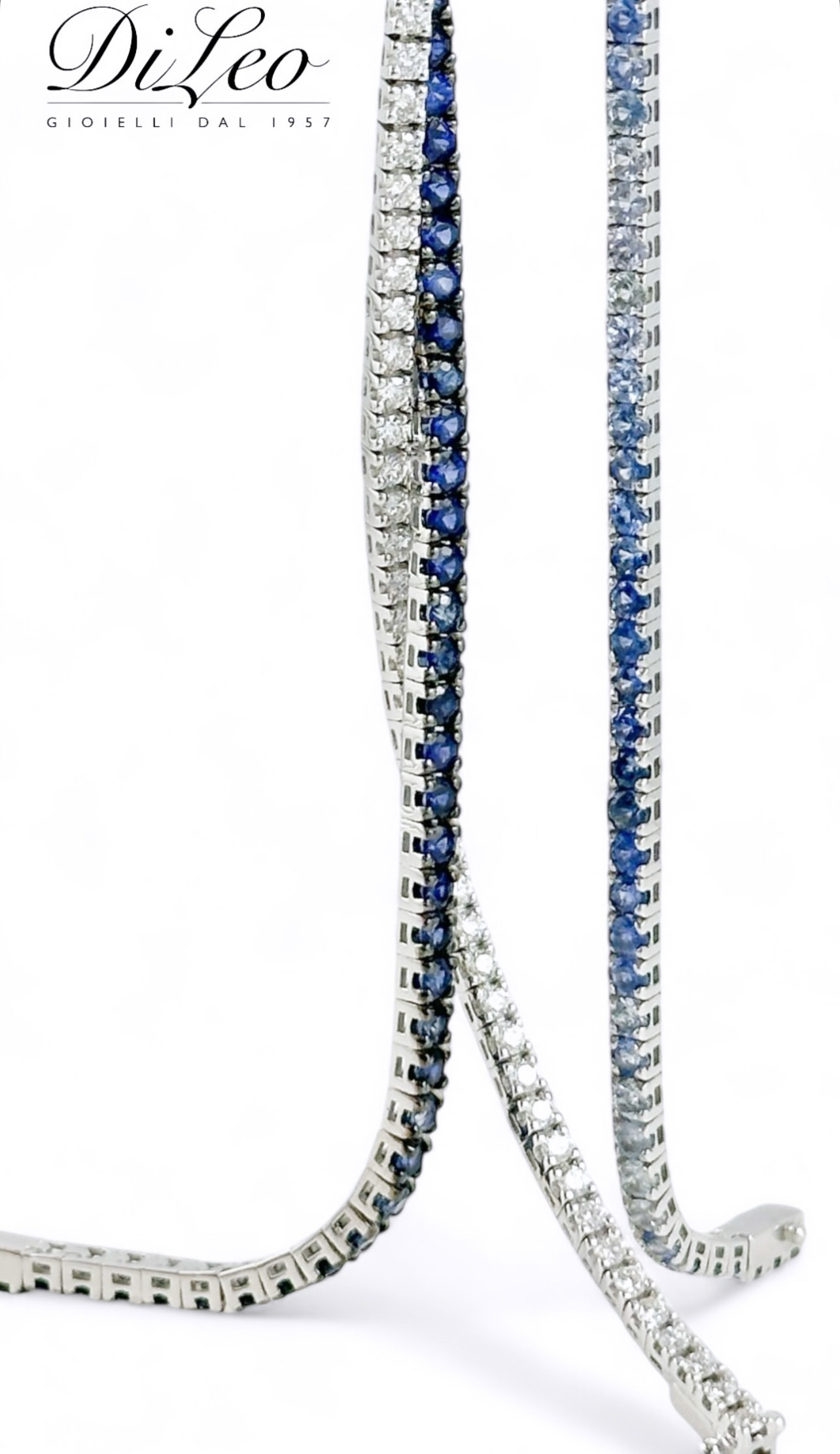 Bracciale Tennis Zaffiri colorati - immagine 3