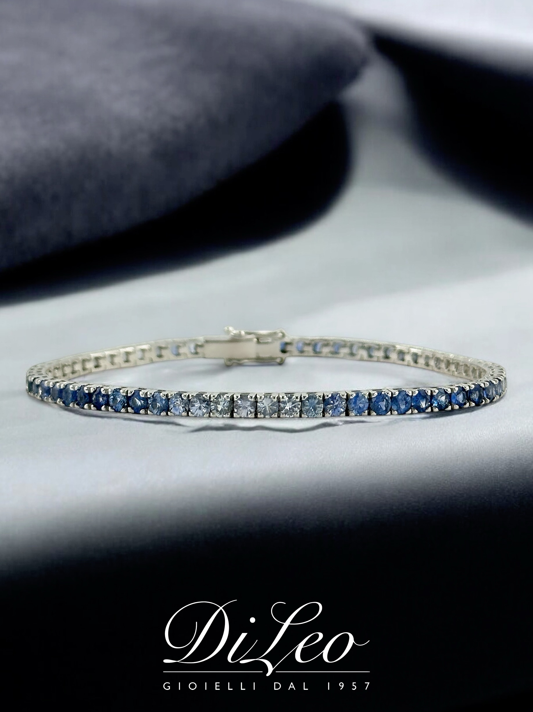 Bracciale Tennis Zaffiri colorati - immagine 4