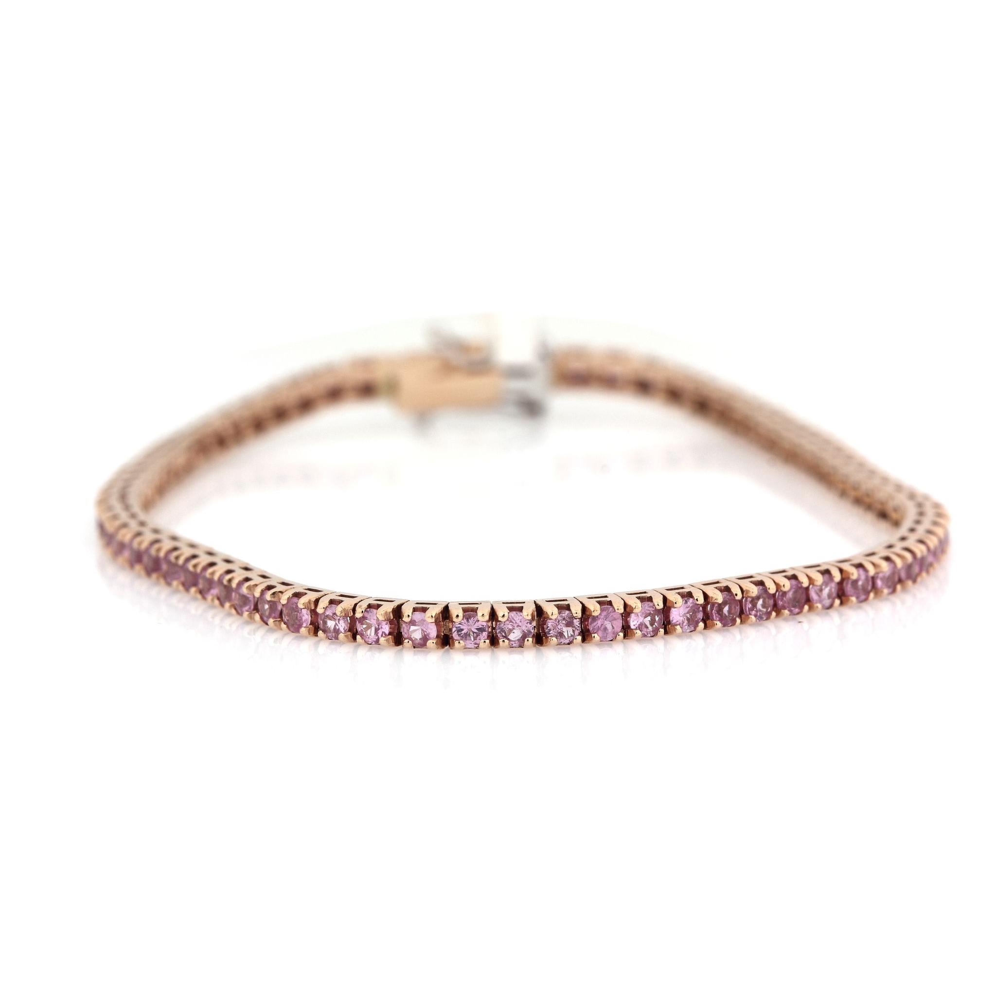 Bracciale Tennis Zaffiri colorati - immagine 2