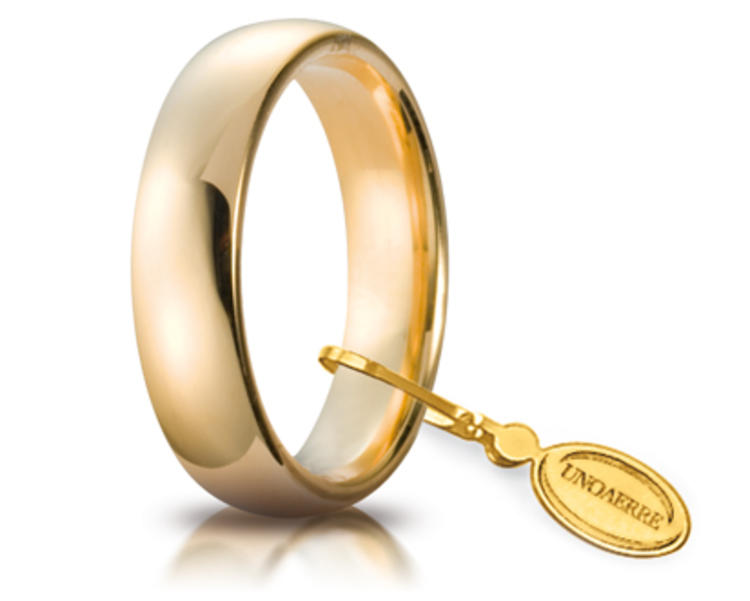 Comoda oro giallo mm 5 Gr. da 7,00 a 8,70 Unoaerre