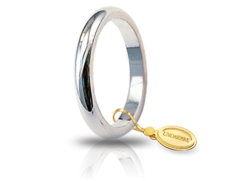 Fede Unoaerre Francesina oro bianco Gr. 4,00-2,85 mm