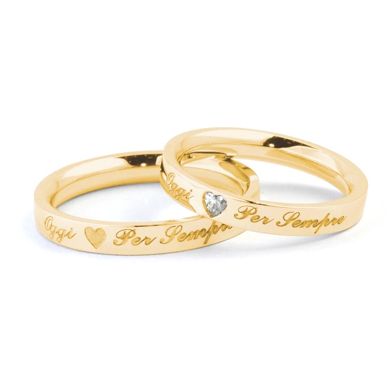 Coppia di Fedi Futura con Cuore