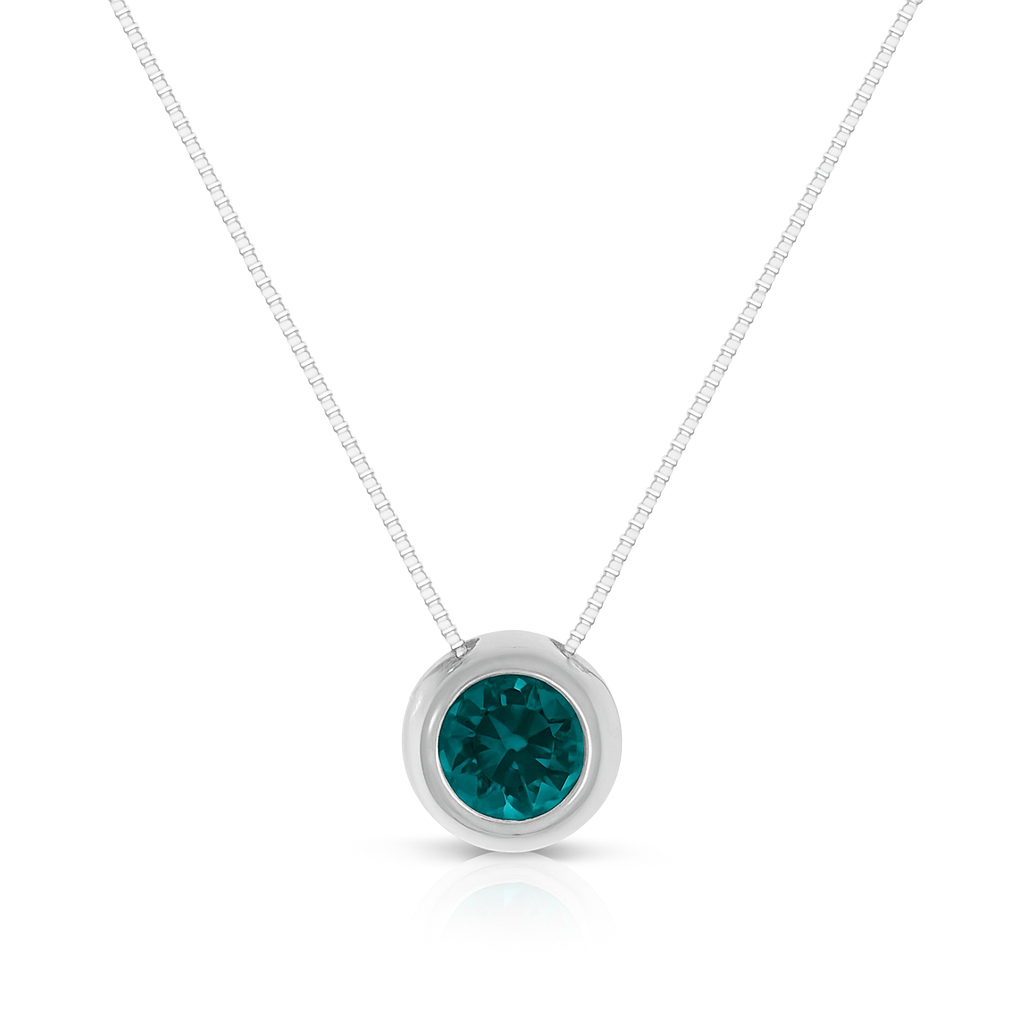 Collana Diamante Blu