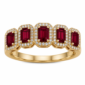 Anello di Vesta - diamanti e rubini